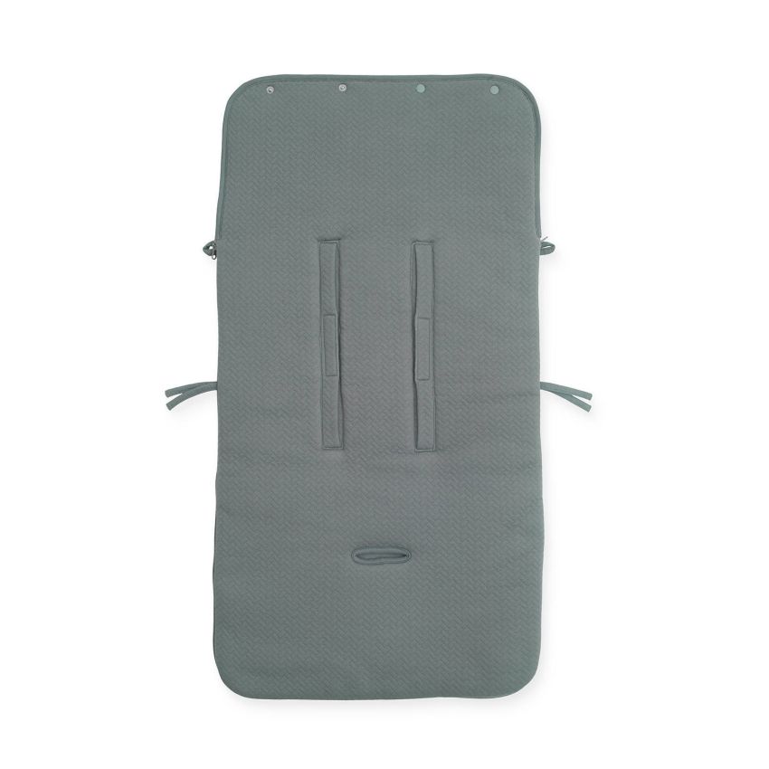 Jollein - Autoschale Fusssack Velvet Storm Grau