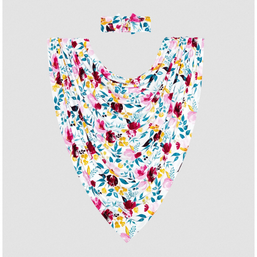Posh Peanut - Swaddledecke & Stirnband Set Jozie