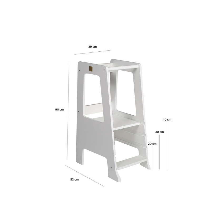 MeowBaby - Küchenhelfer Stuhl weiss Premium Version