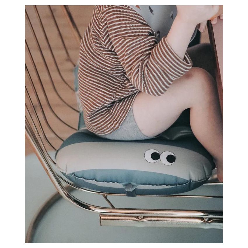 NOUI NOUI - Sitzkissen Streifen Mint - Dark Mint