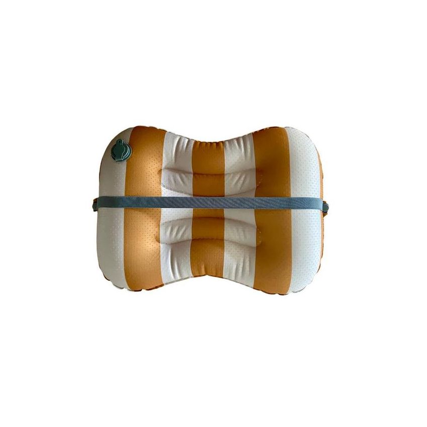 NOUI NOUI - Sitzkissen Streifen Mustard - Nude