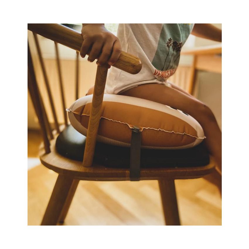 NOUI NOUI - Sitzkissen Streifen Mustard - Nude