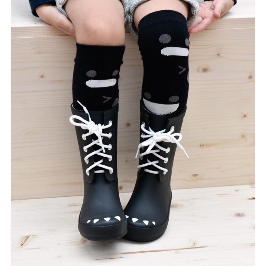 Boxbo - Regenstiefel Kerran Black geschnürt