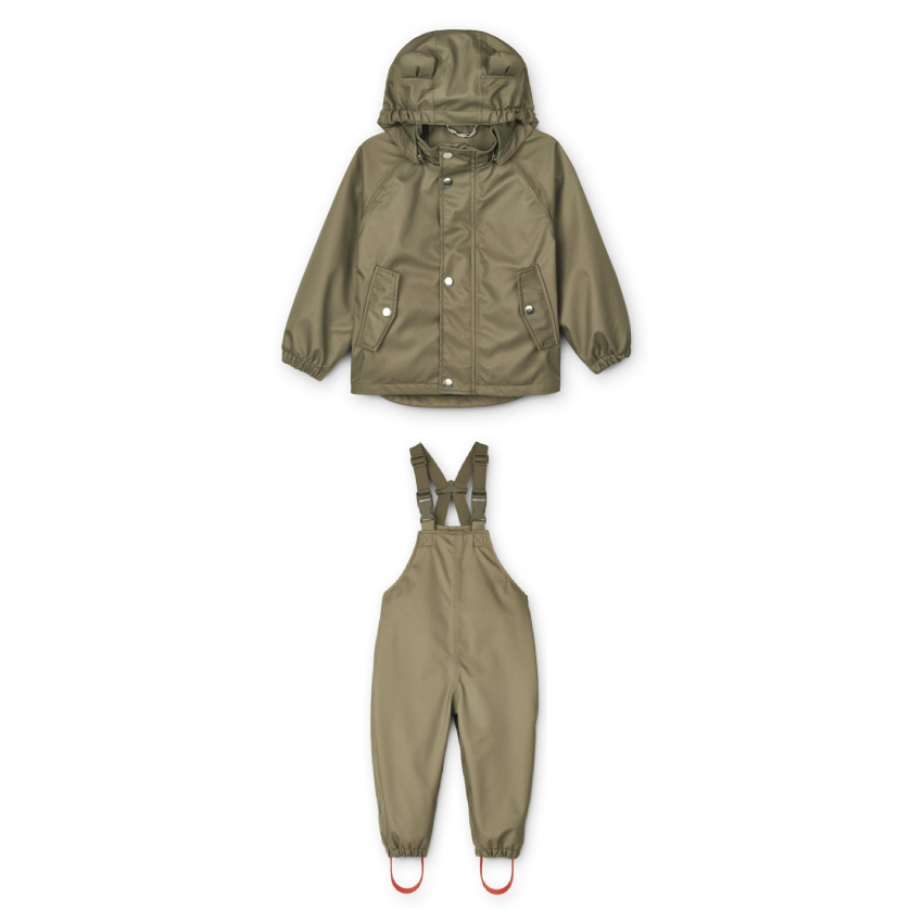 LIEWOOD - Dakota Softshell Regenbekleidungsset Khaki