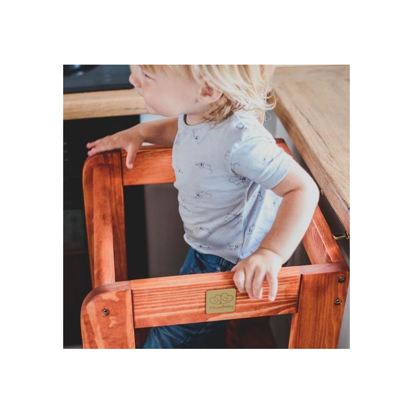 MeowBaby - Küchenhelfer Stuhl Holz nature Dunkel