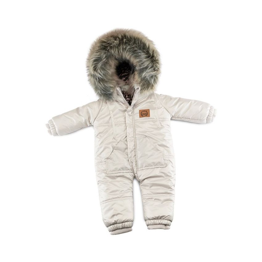 LAttante - Schneeoverall Everest Hellbeige / weiss