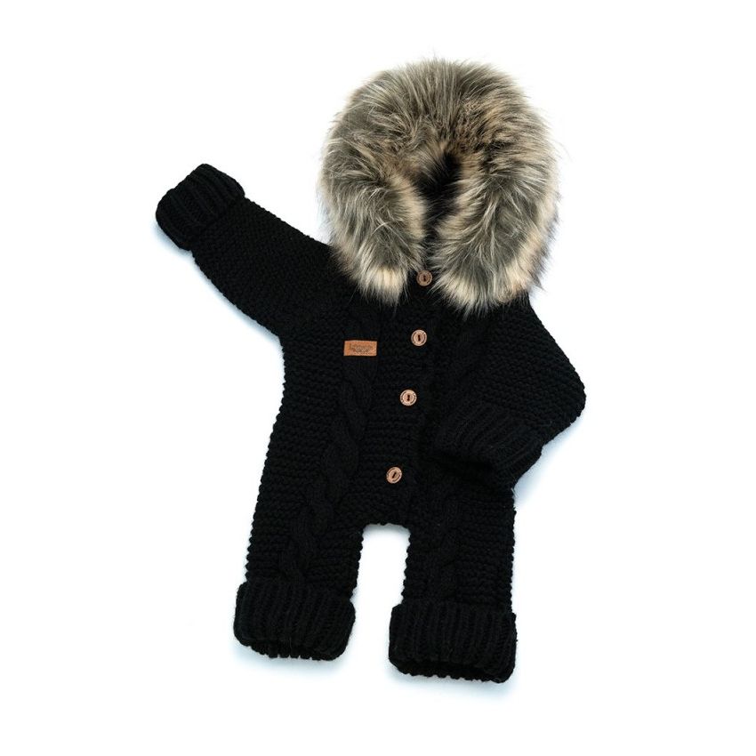 LAttante - Filz- Strick Overall Handmade Schwarz