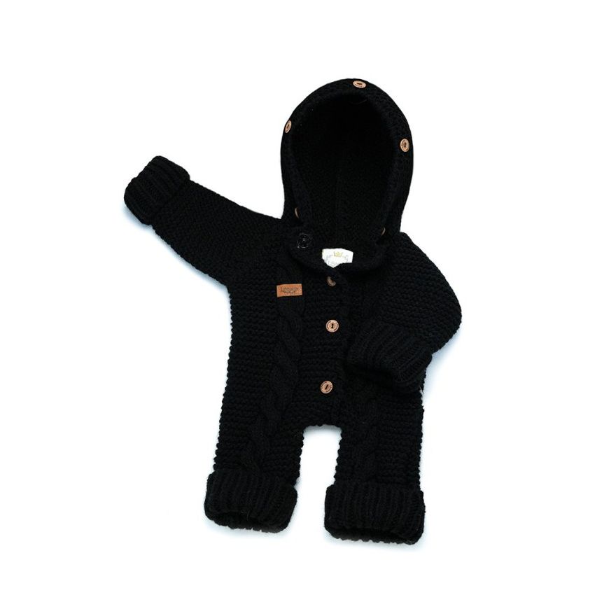 LAttante - Filz- Strick Overall Handmade Schwarz