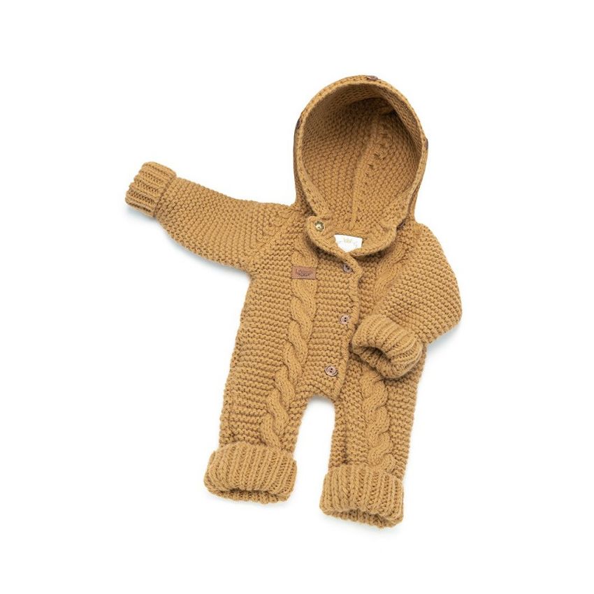 LAttante - Filz- Strick Overall Handmade Mustard