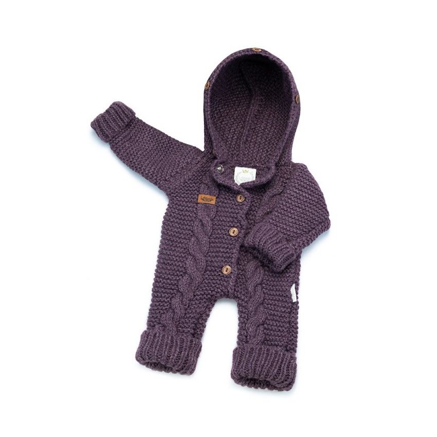 LAttante - Filz- Strick Overall Handmade Lavenda