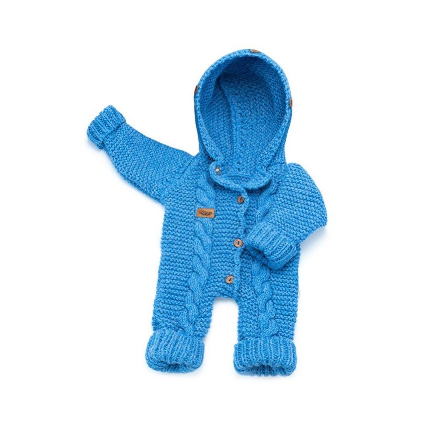 LAttante - Filz- Strick Overall Handmade Blau