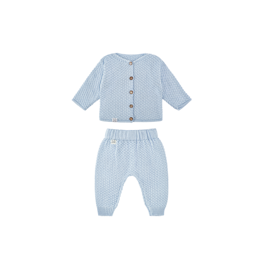 Maylily - Kleiderset Bambus- Strick Hellblau