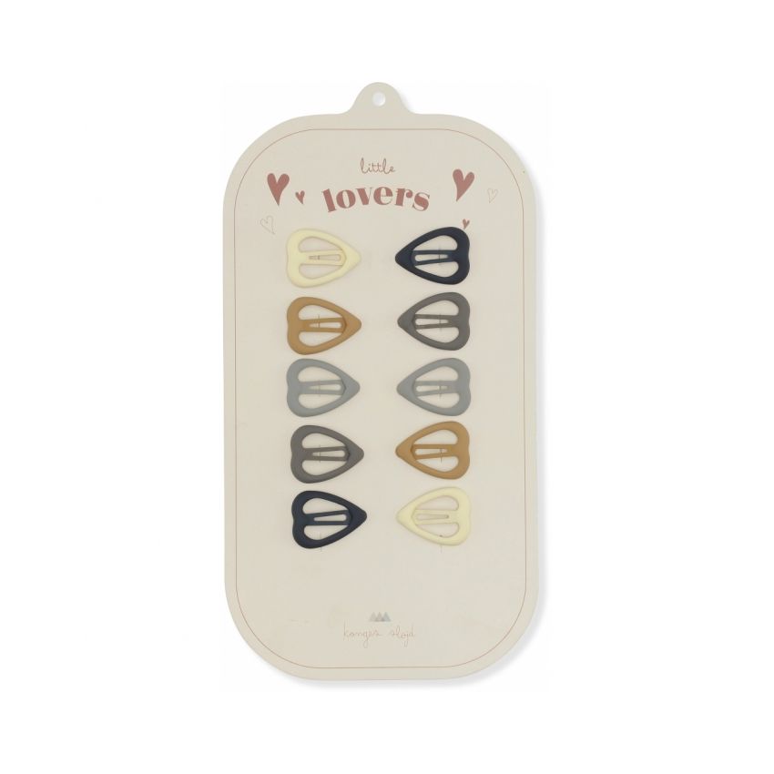 Konges Sløjd - Haarclips Herzchen Blue Shades