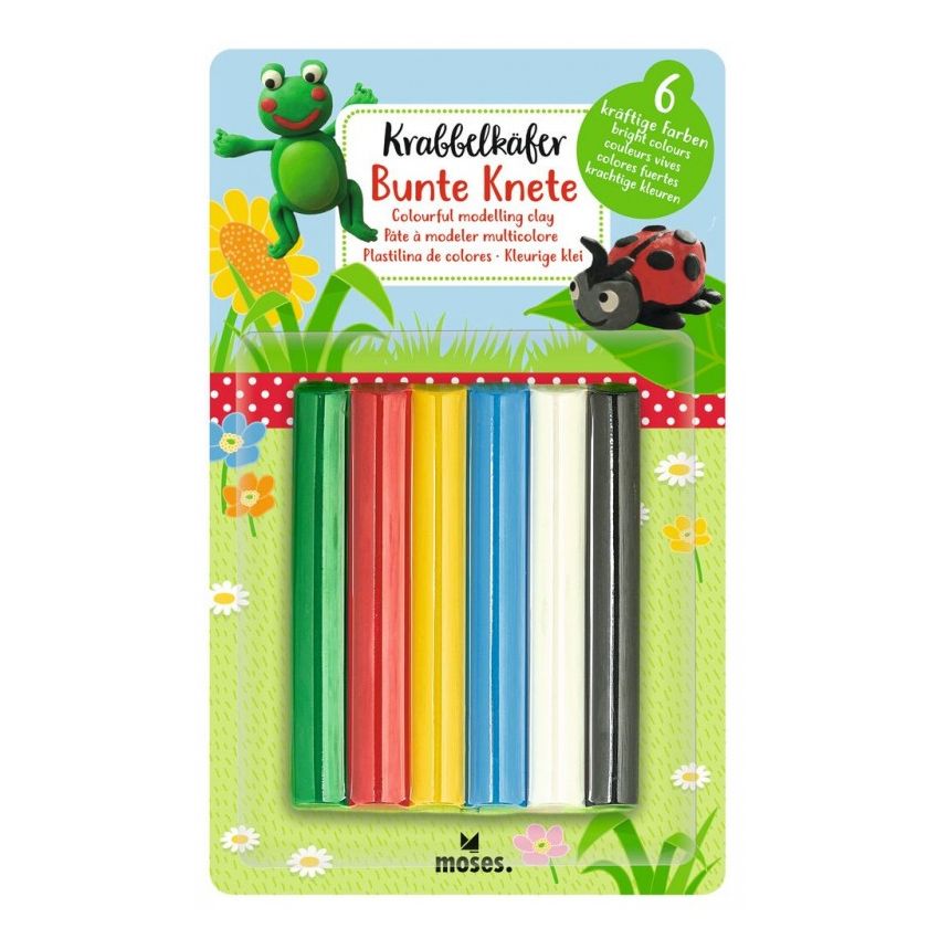 Moses Verlag - Krabbelkäfer Bunte Knete Grundfarben