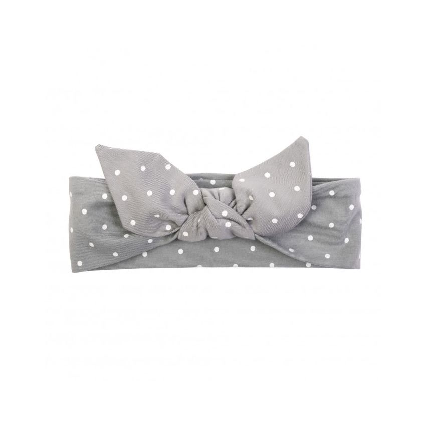 Ul & Ka - Haarband Grey with White Dots