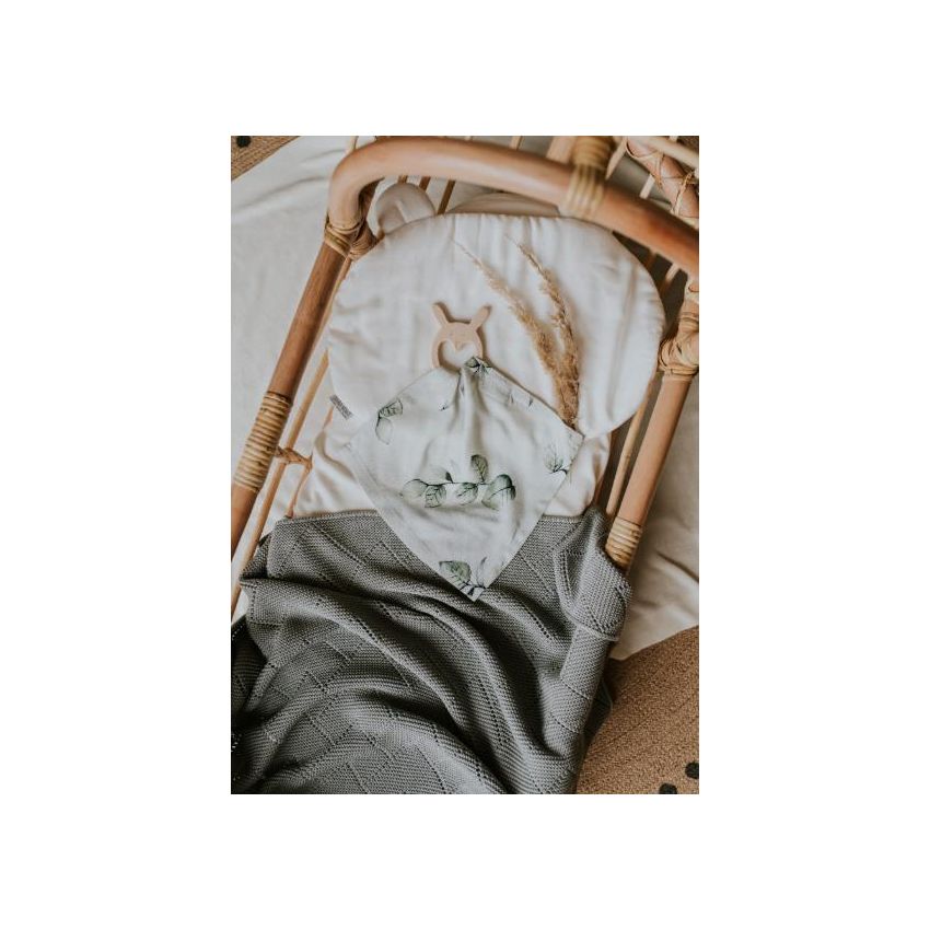 Qbana Mama - Kuscheltuch Eukalyptus Schildkröte Holzbunny