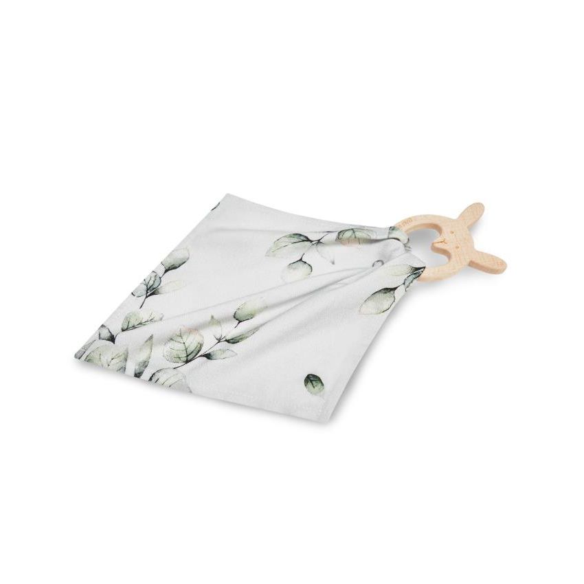 Qbana Mama - Kuscheltuch Eukalyptus Schildkröte Holzbunny