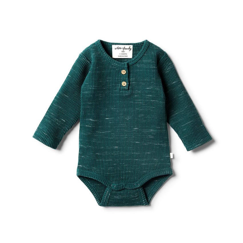 wilson & frenchy - Petrol Fern Waffel Body