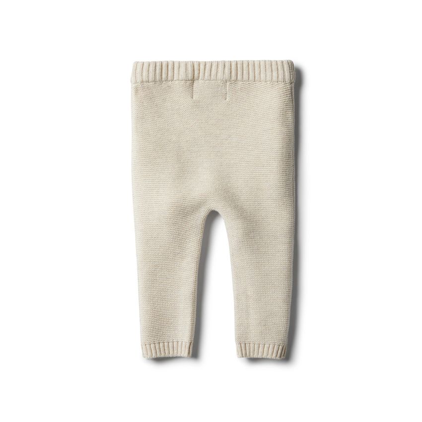 wilson & frenchy - Oatmeal Strick Leggings mit Dekoknöpfchen