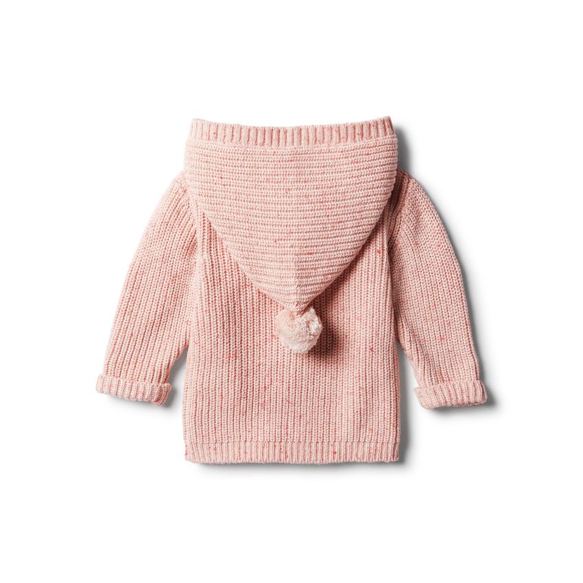 wilson & frenchy - Chilli Fleck Strick Jacke Pommel