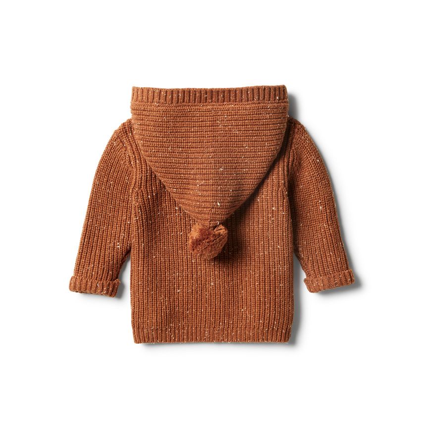 wilson & frenchy - Toasted Pecan Strick Jacke Pommel