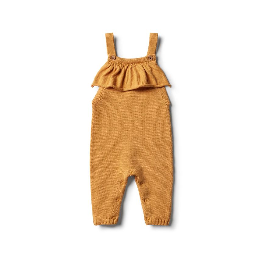 wilson & frenchy - Golden Mustard Strick Ruffle Overall