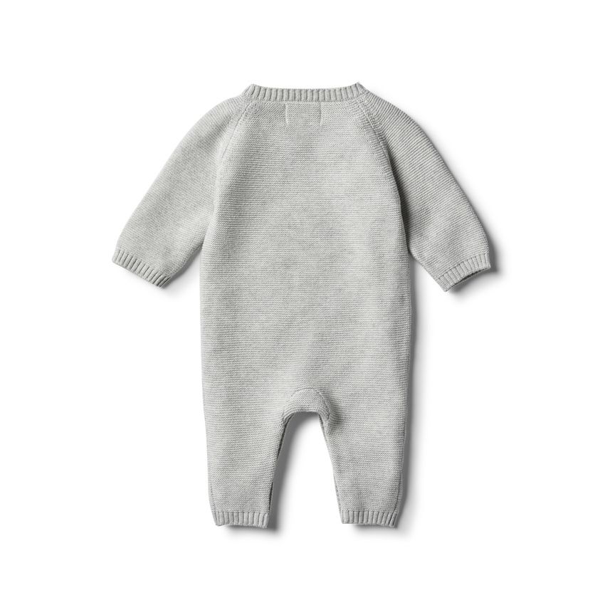 wilson & frenchy - Cloud Grey Strick Strampler Baubles