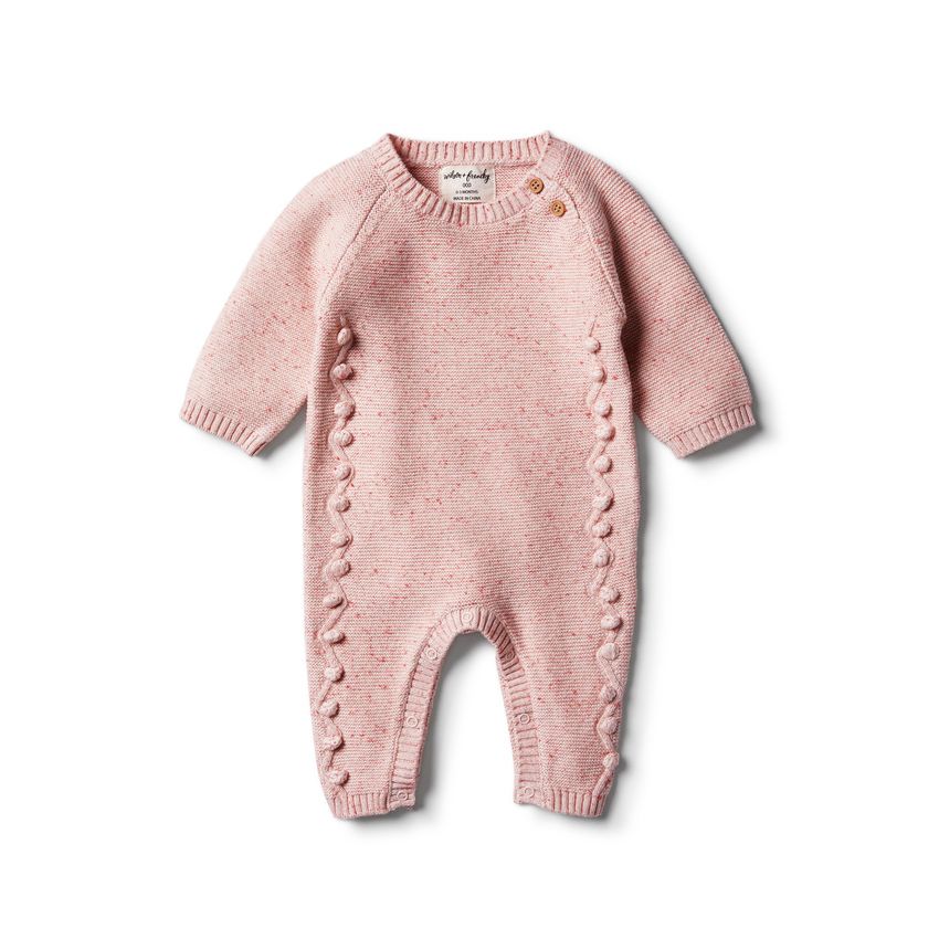 wilson & frenchy - Chilli Fleck Strick Strampler Baubles