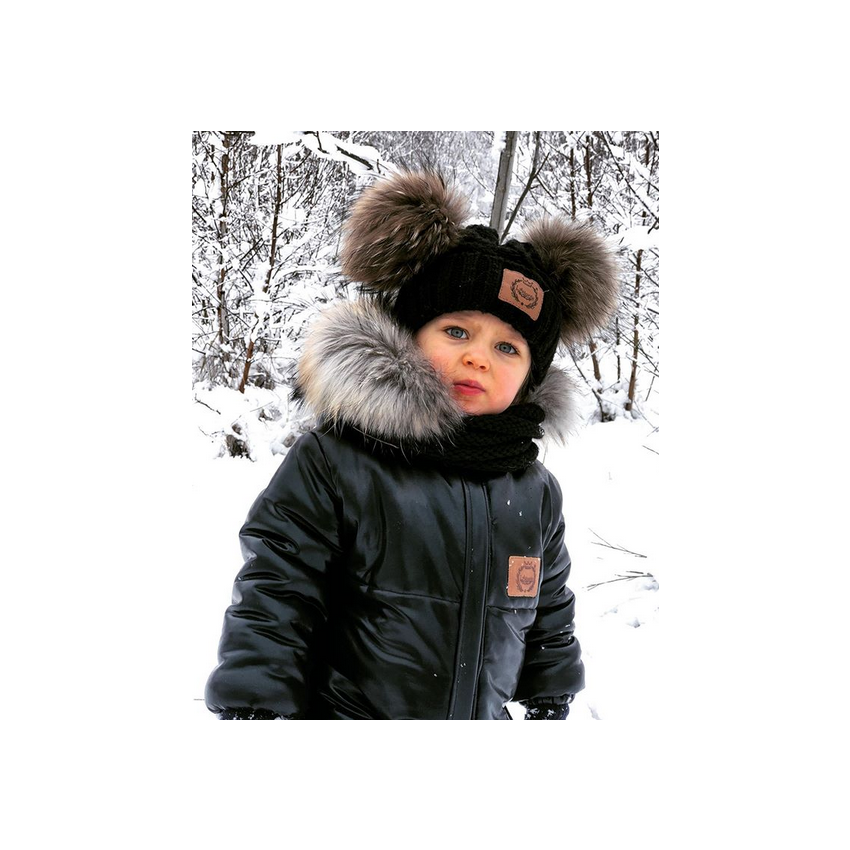 LAttante - Mütze & Halsloop Set Rosa