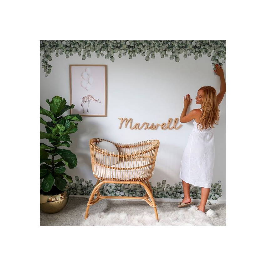 Little Rae Prints - Wandsticker Bordüre Green Leaves