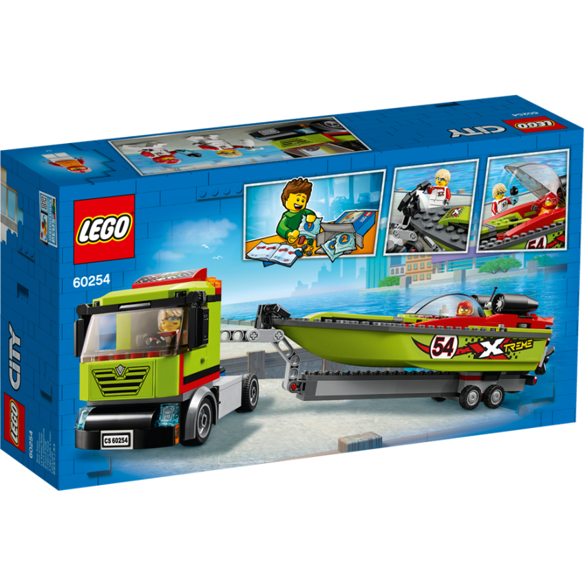 LEGO® City 60254 - Rennboot-Transporter