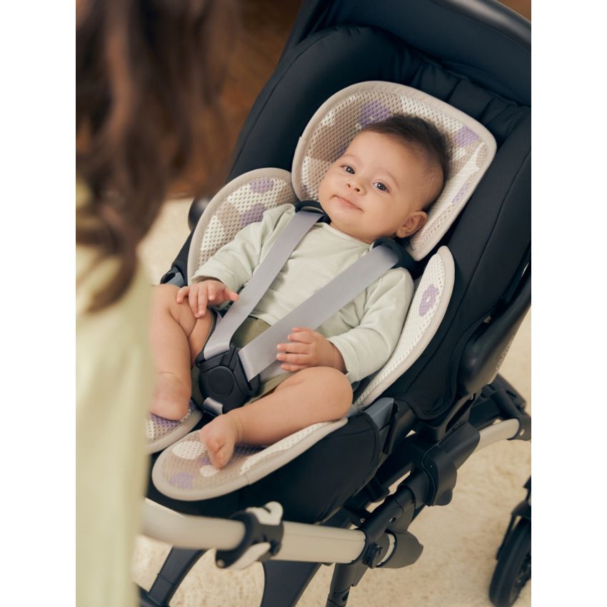 LEOKID - Anti- Schwitz 3D Einlage Kinderwagen / Autositz Heather Kleinkind