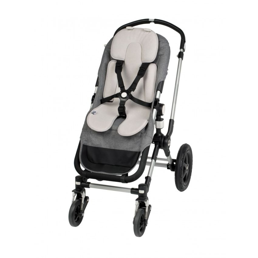 LEOKID - Anti- Schwitz 3D Einlage Kinderwagen / Autositz Grey Mist Baby