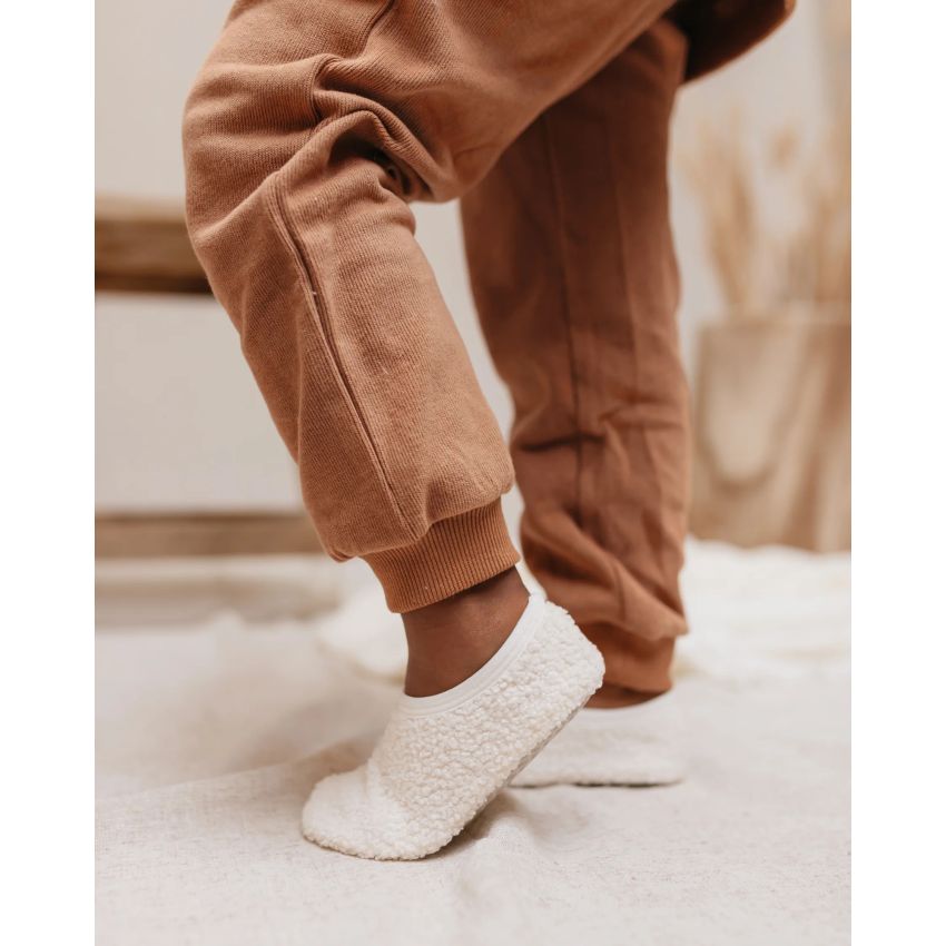 Mrs Ertha - Sloggs Hausschuhe Teddy Ivory