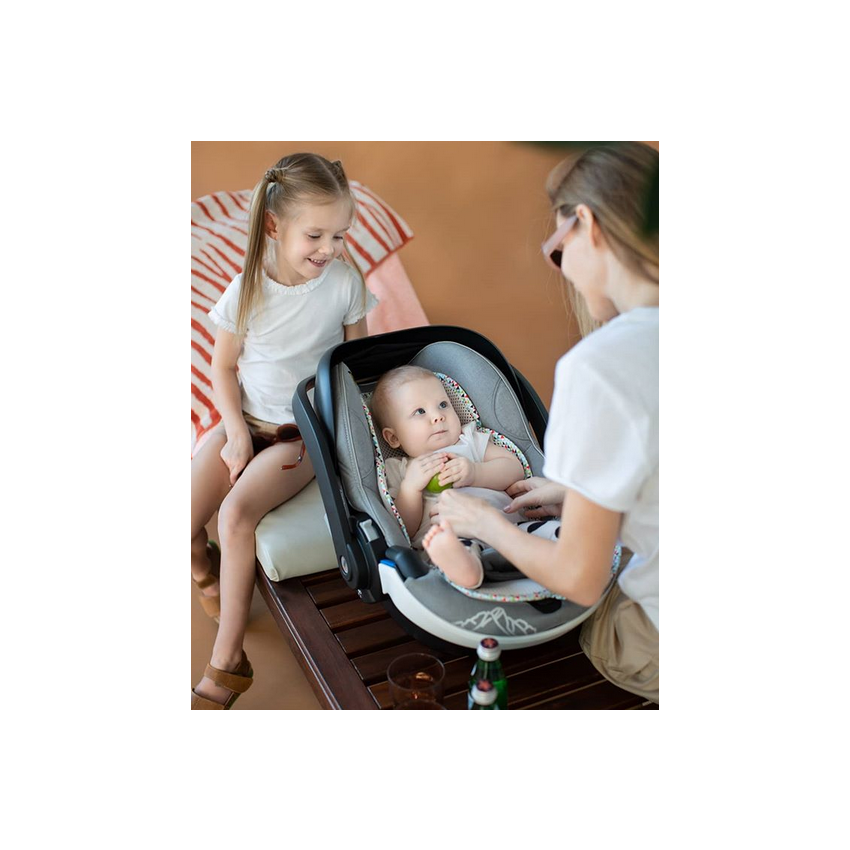 LEOKID - Anti- Schwitz 3D Einlage Kinderwagen / Autositz Slate