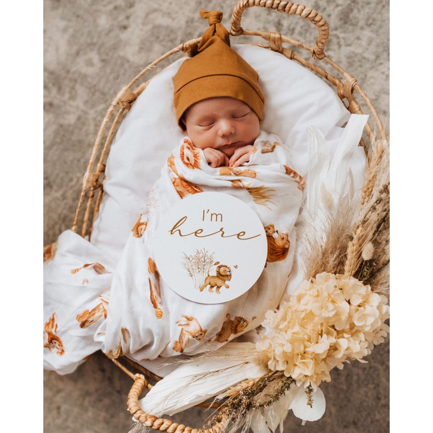 Snuggle Hunny - Muslin Löwe