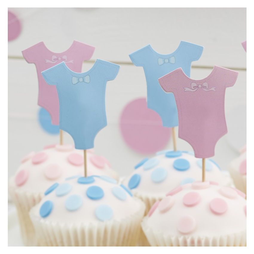 Ginger Ray - Cupcake Toppers Little Lady or mini Mister