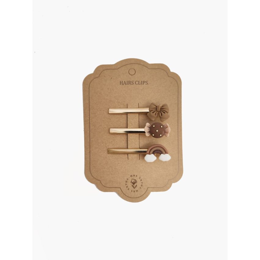 Mrs Ertha - Haarclips Bow Candy Rainbow