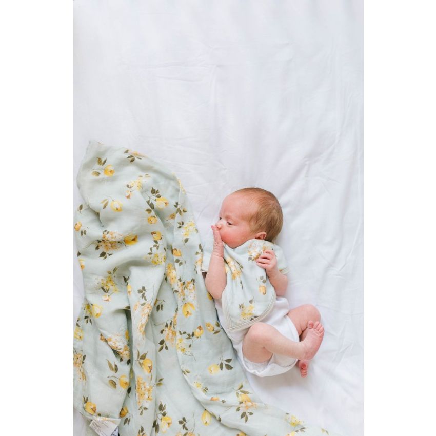 LouLou Lollipop - Muslin Swaddle Wild Rose