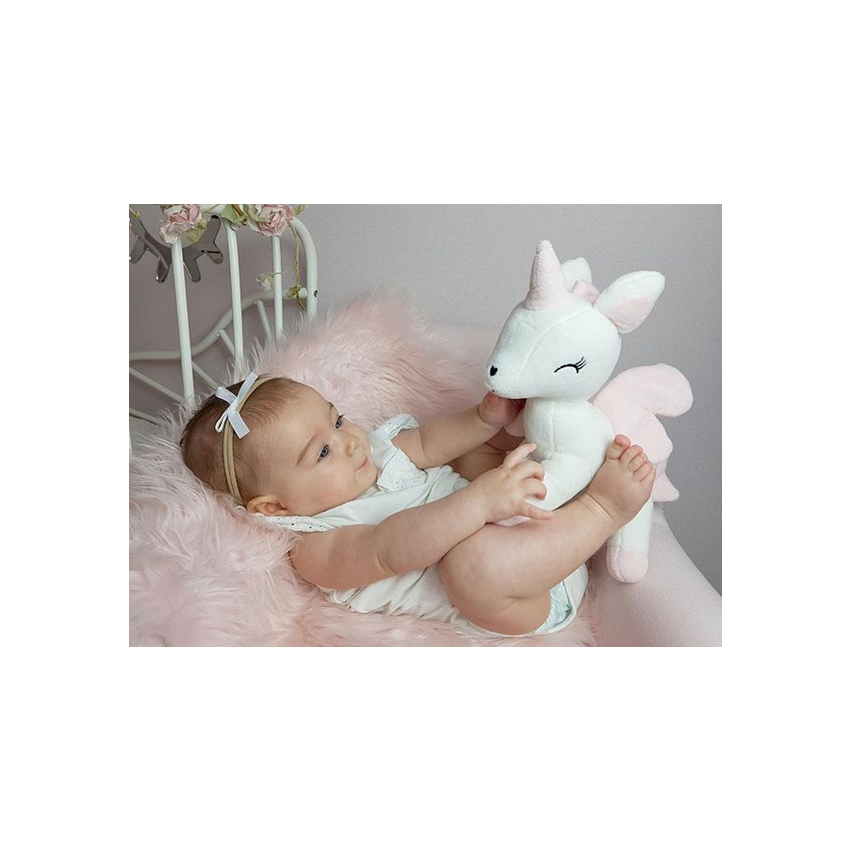 Melootka - Plüsch Einhorn weiss M