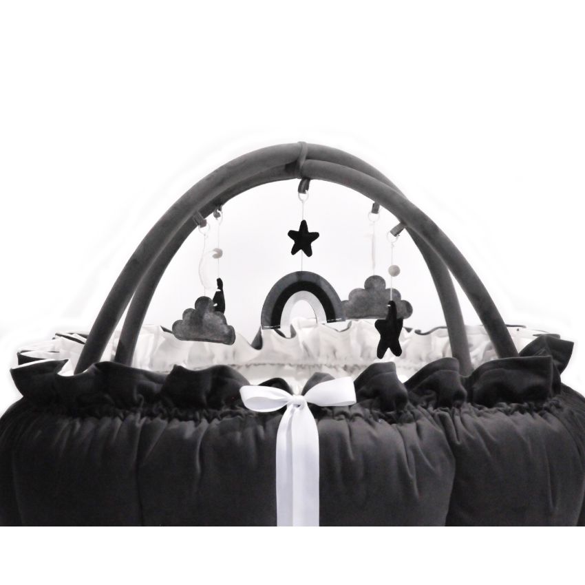 Lilac Sunday - Babyinsel rund 2 in 1 Lily dunkelgrau, Spielzeug grau