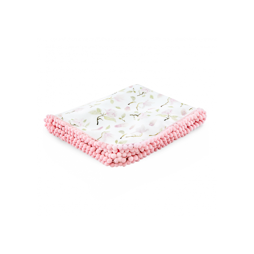 Maylily - PomPom Swaddledecke Magnolia