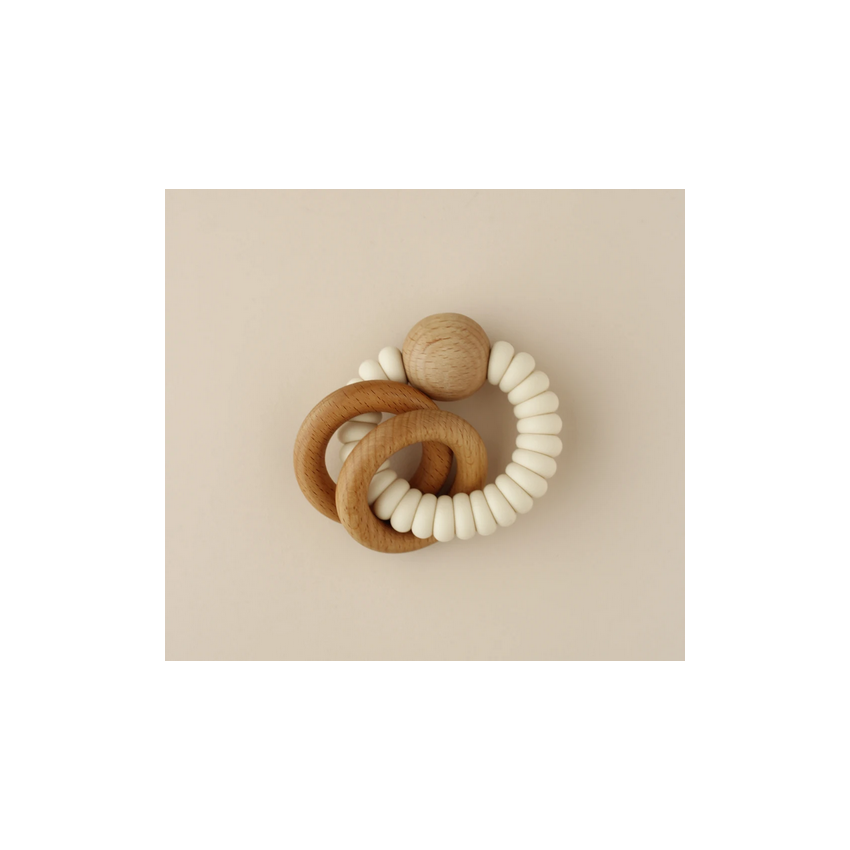 littleCHEW - Greifling Silikonring Meloma Cream