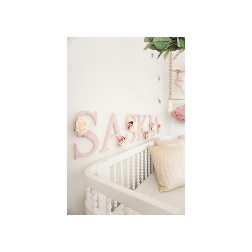 Poppet and Wildflower - Holzbuchstabe Blush rosa