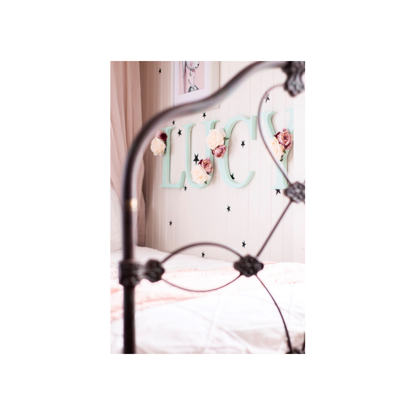 Poppet and Wildflower - Holzbuchstabe Mint