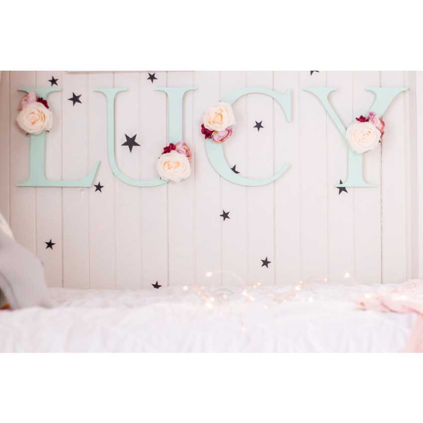 Poppet and Wildflower - Holzbuchstabe Mint