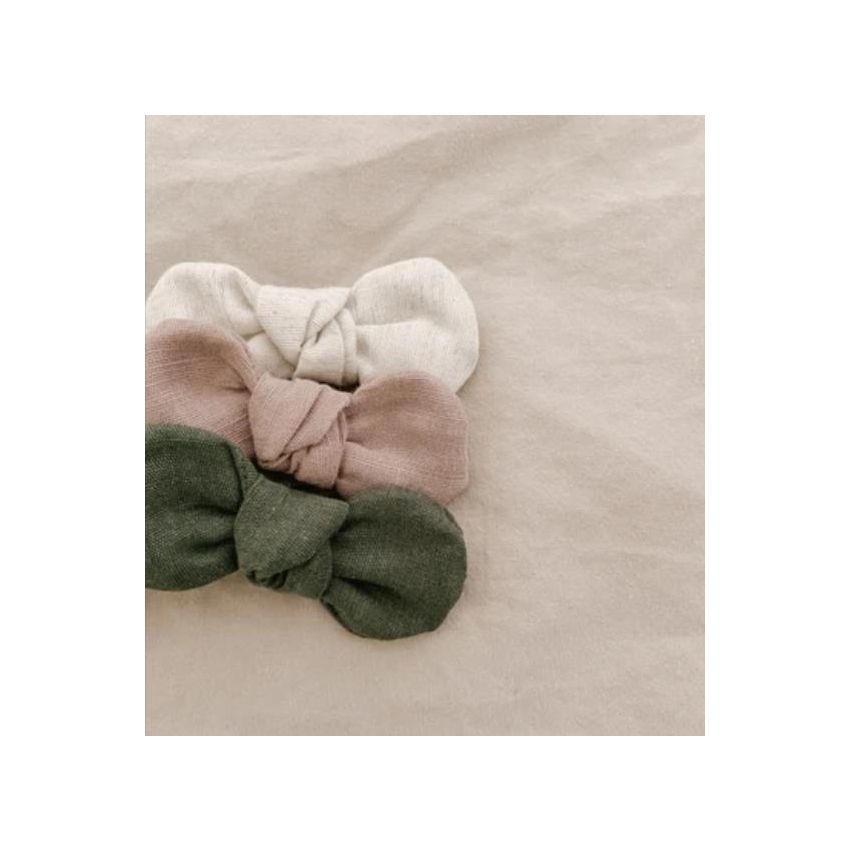 Mae & Rae - 3er Set Haarclips Mäschchen Olive & Rosie