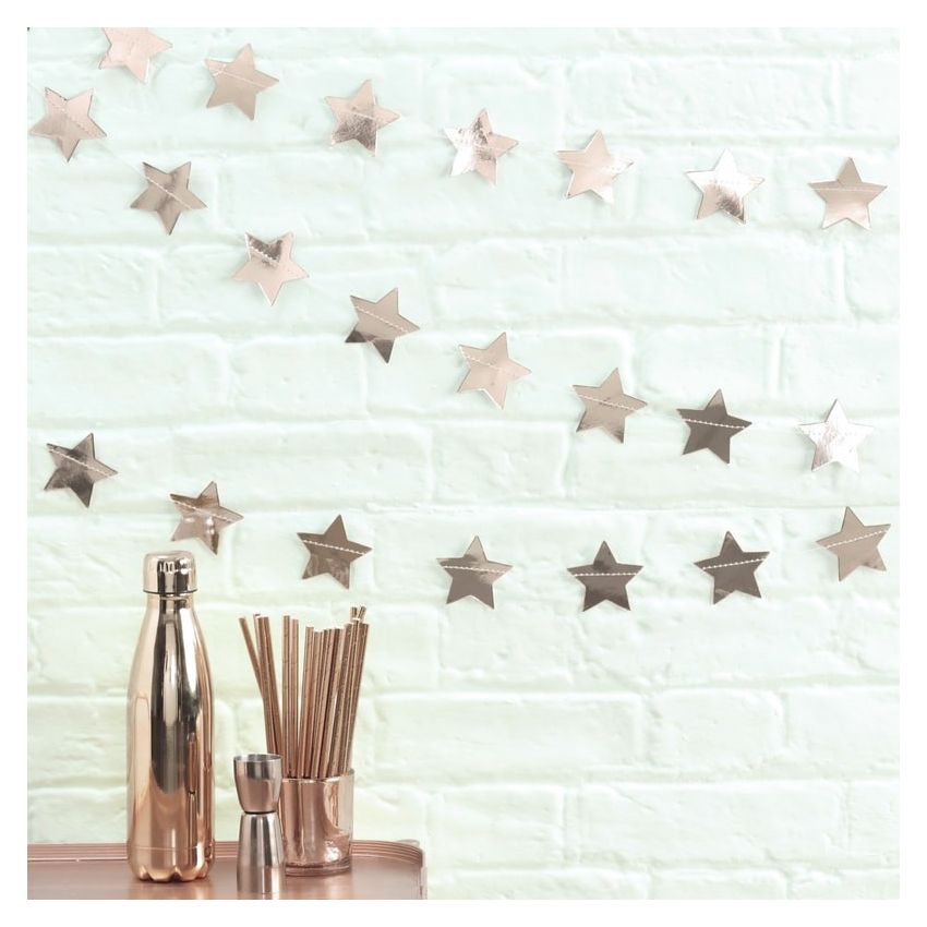 Ginger Ray - Dekogirlande Rose Gold Stars