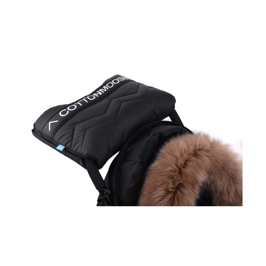 Cottonmoose - Schiebemuff North Logo Moose Weiss