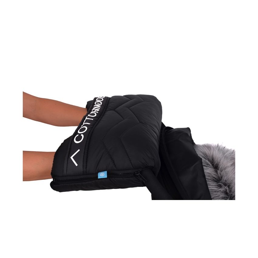 Cottonmoose - Schiebemuff North Logo Moose Weiss